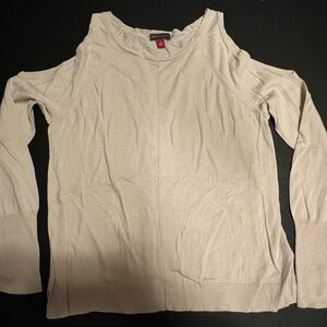 Vince Camuto Women's Light/Pale Pink Cold Shoulder Top